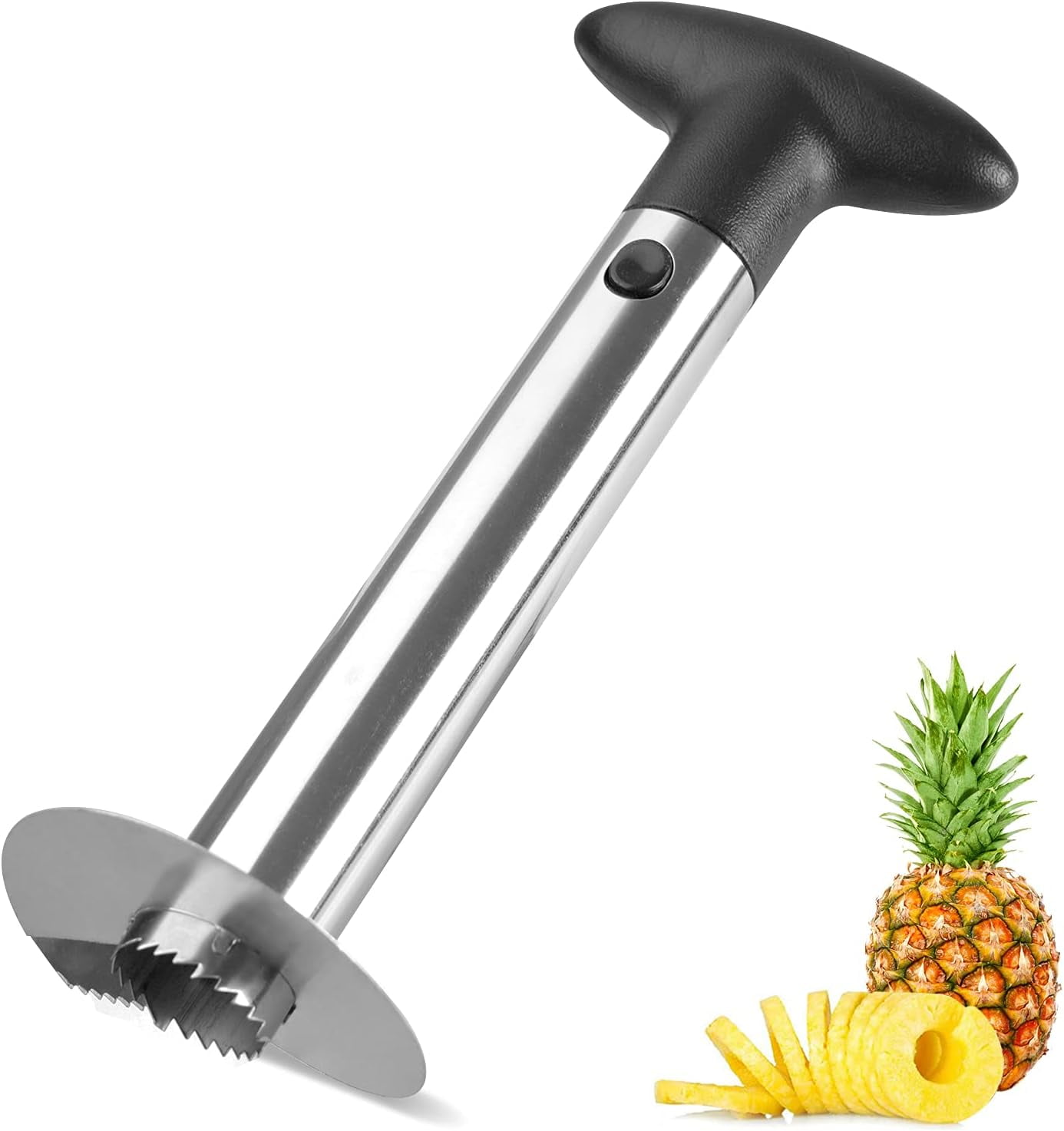 Pineapple Corer and Slicer Tool, Premium Stainless Steel Pineapple Core