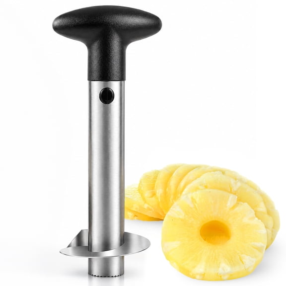 Pineapple Corer Tool, Stainless Steel Pineapple Slicer Tool with Sharp Blade, Effortless Core Remover
