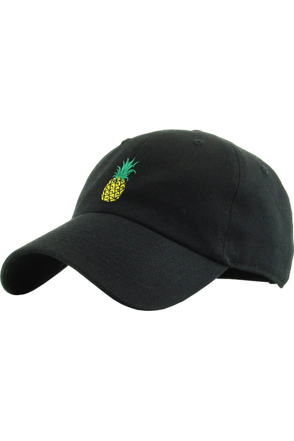 Pineapple Dad Hat Baseball Cap Polo Style Unconstructed Adjustable