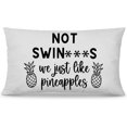 thumbnail image 1 of Pineapple Decor,Pineapple Pillows 12x20 Pillow Cover,Pineapple Decor for Home,Pineapple Gifts,Pineapple Lover Gifts，Not Swingers We Just Like Pineapples，, 1 of 5