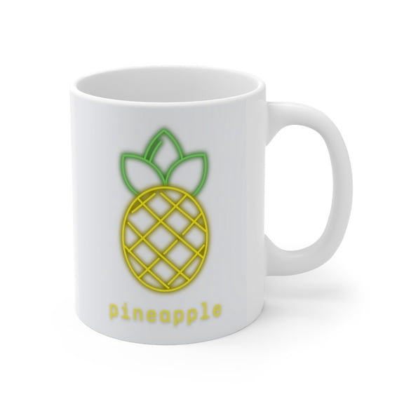 Pineapple Design Ceramic Coffee Mug