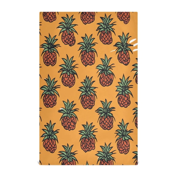 Pineapple Design Kitchen Towels Dishcloth Decorative Waffle Towels Multi Use Tea Towel Dish Cloths 28x18in