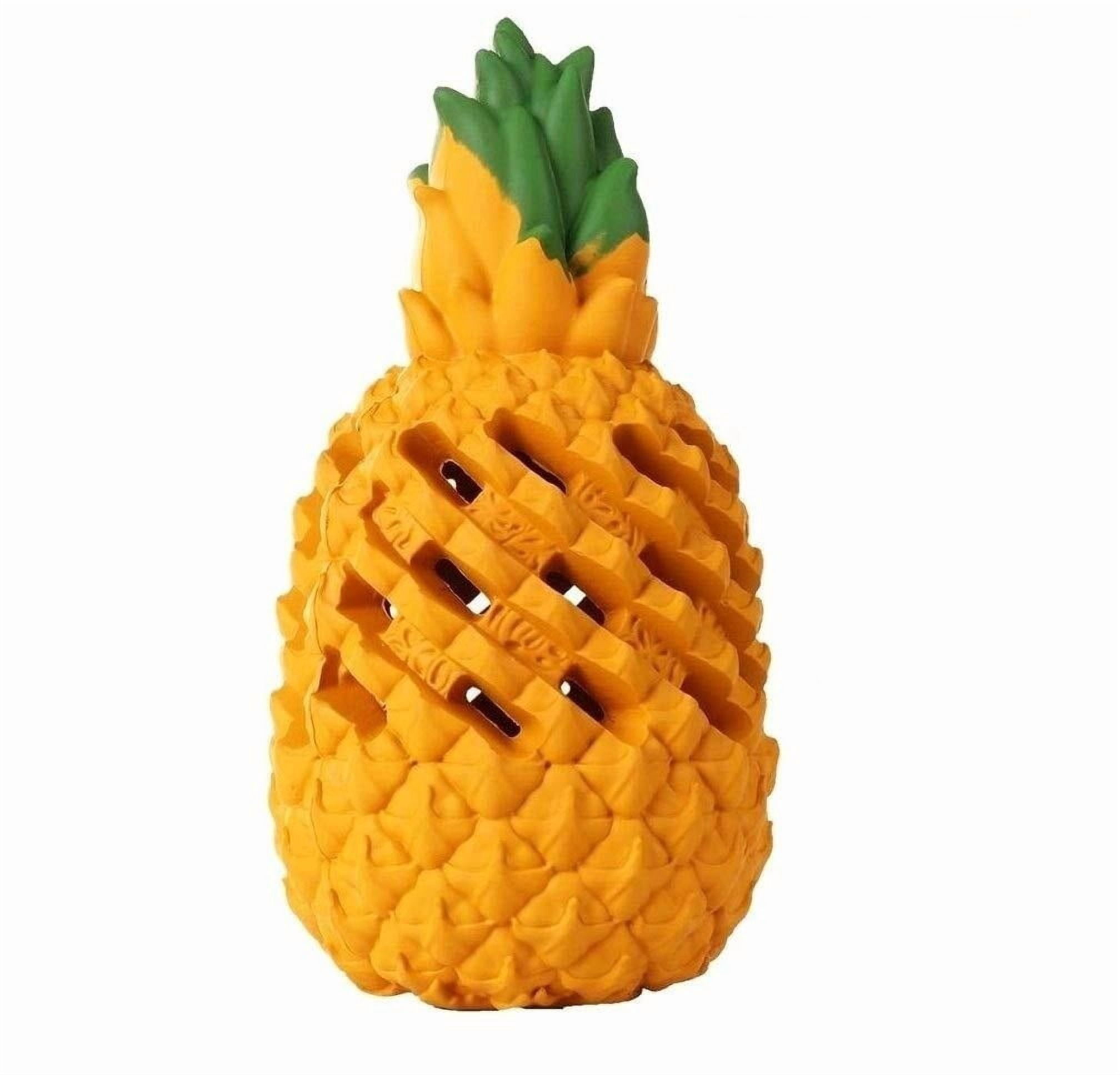 Pineapple Dog Toys for Large Dogs Aggressive Chewers Puppy, Indestructible Dog Chew Toys for Small Medium Dogs, Tough Dog Puzzle Toys Treat Dispensing Durable Dog Toys Teeth Clean