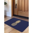 thumbnail image 1 of Pineapple Door Mat&nbsp;Indoor Outdoor Entrance,Non Slip Small Rug for Kitchen Bathroom Entryway Rug,Gold Yellow Navy Blue Tropical Fruit Summer Washable Doormat Floor Mat for Office 16x24 Inch, 1 of 8