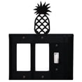 thumbnail image 1 of Pineapple Double GFI CUSTOM Product Single Switch Cover, 1 of 2