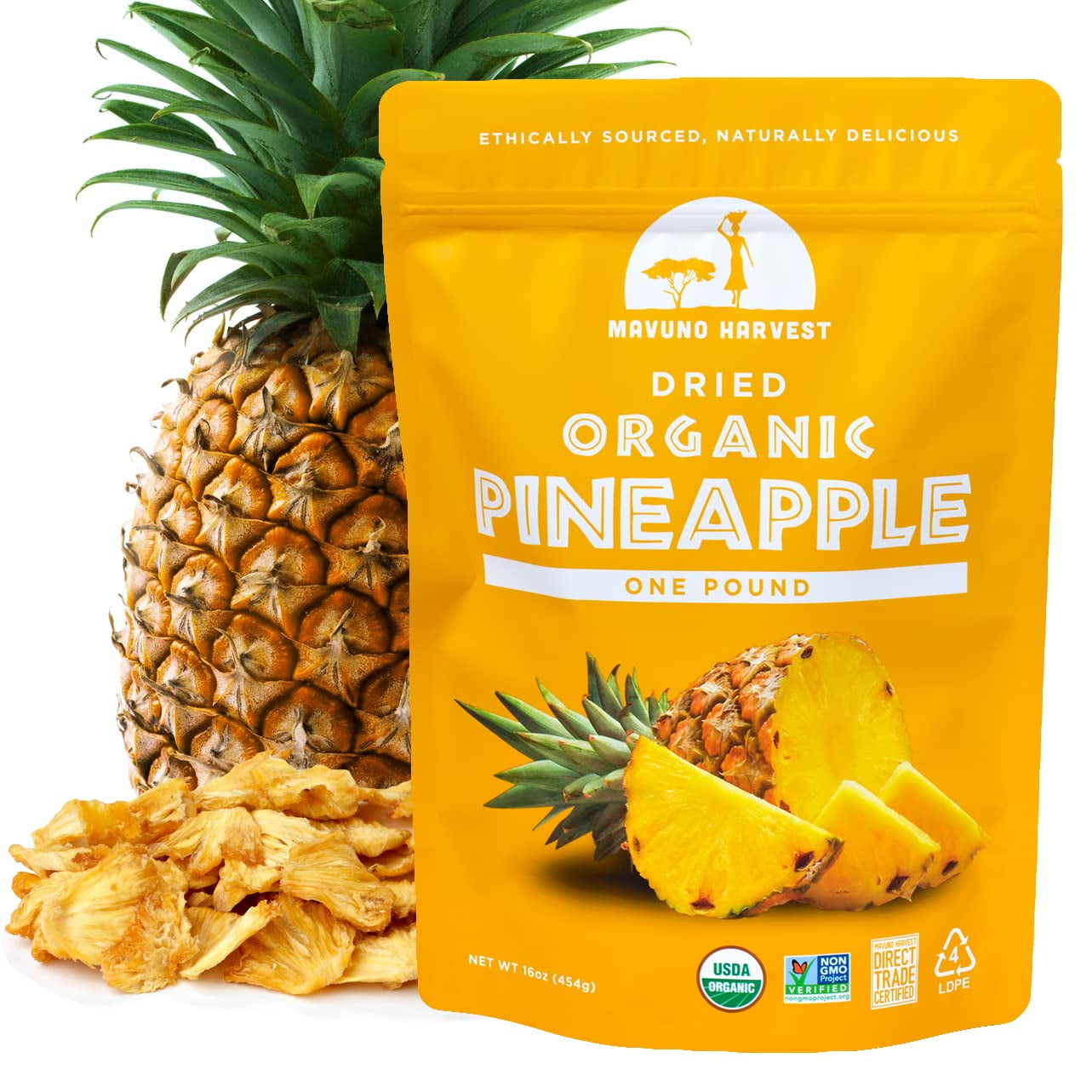 Pineapple Dried Fruit Organic Dried Pineapple Chunks Gluten Healthy