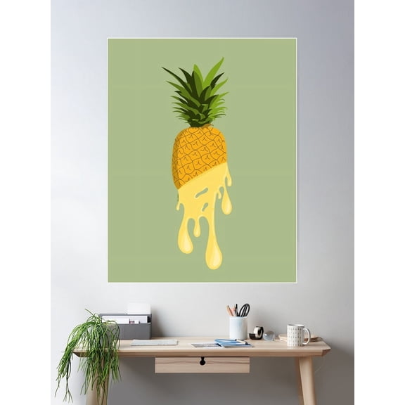 Pineapple Drip Poster Wall Art Modern Wall Decor For Living Room Bedroom Art