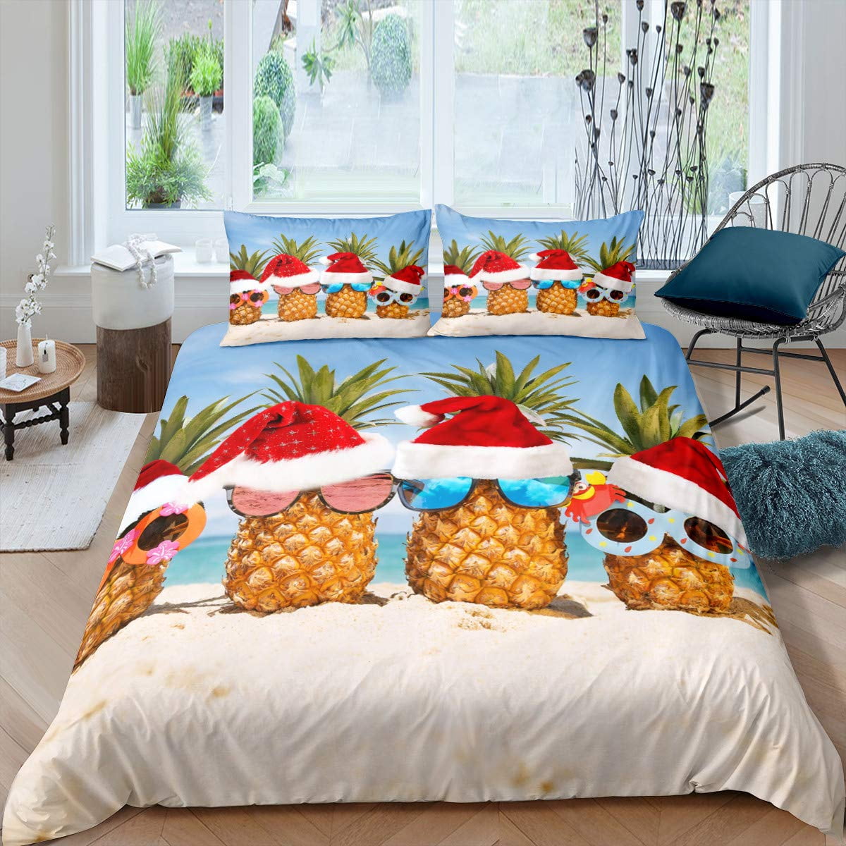 Pineapple Duvet Cover Set Black Gold Pineapple Bedding Set Polka Dot