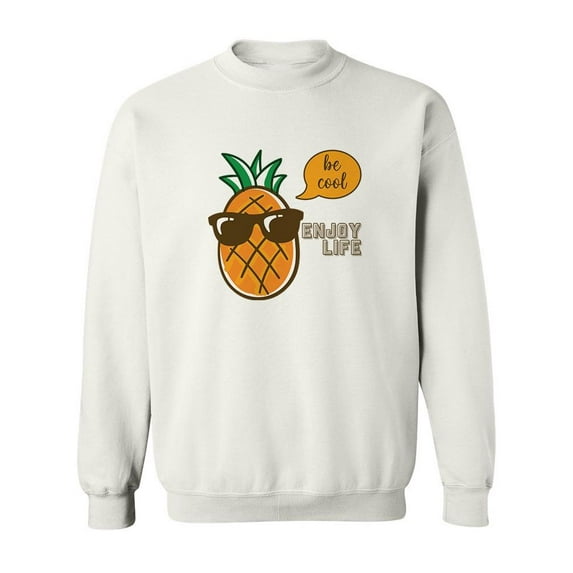 Pineapple Enjoys Life Sweatshirt Men -SPIdeals Designs, Male 5X-Large