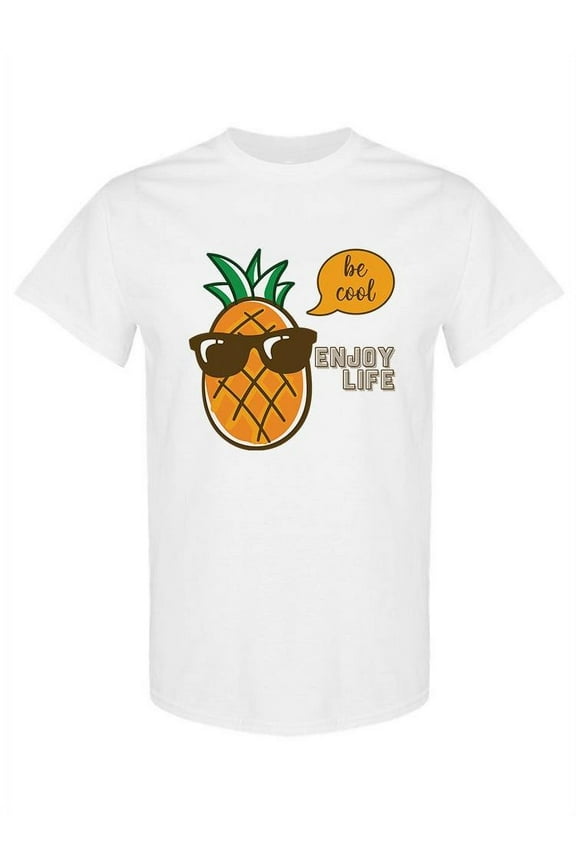 Pineapple Enjoys Life T-Shirt Men -SPIdeals Designs, Male Large