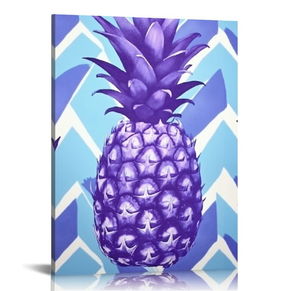 Pineapple Fine Art Aesthetic Poster & Print Wall Painting for Home Office Wall Decor - BCIIG Pineapple Theme 12x16 in