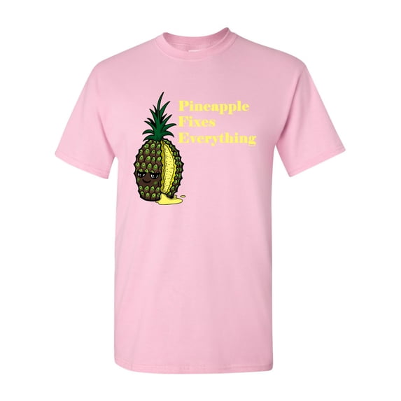 Pineapple Fixes Everything Adult DT T-Shirts Tee