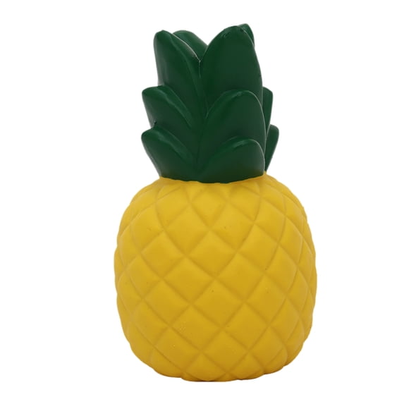 Pineapple Floatable Dog Toy - Durable Natural Rubber Squeaky Chew Toy for Aggressive Chewers, Pool & Lake Floating Toy for Small, Medium, Large Breed Dogs, 4.3 Inch Summer Water Fun