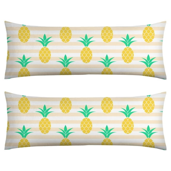 Pineapple Flowers Pillow Cover Tropical Aesthetic Print, HandDrawn Sunshine Design, Luxury Velvet Fabric for Sofa, Bed, Housewarming Gift