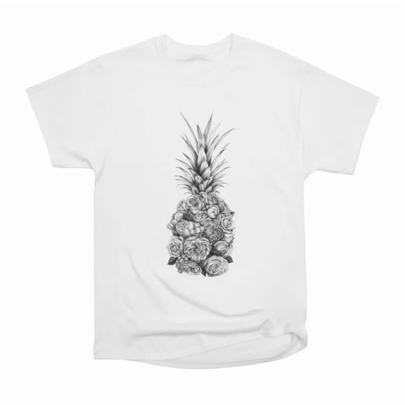 Pineapple Flowers T-Shirt Tee Gift For Him Merch For Her Apparel For Friend