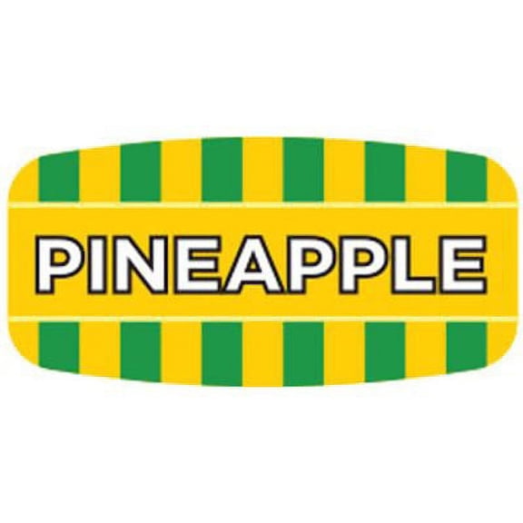 Pineapple Food Store Labels .625" x 1.25" 1000 each per roll Great Quality Stickers