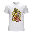 thumbnail image 1 of Pineapple Formula Racer Vintage T-shirt Mens Cotton Classic Crewneck Short Sleeve Tees Unisex White XS, 1 of 5