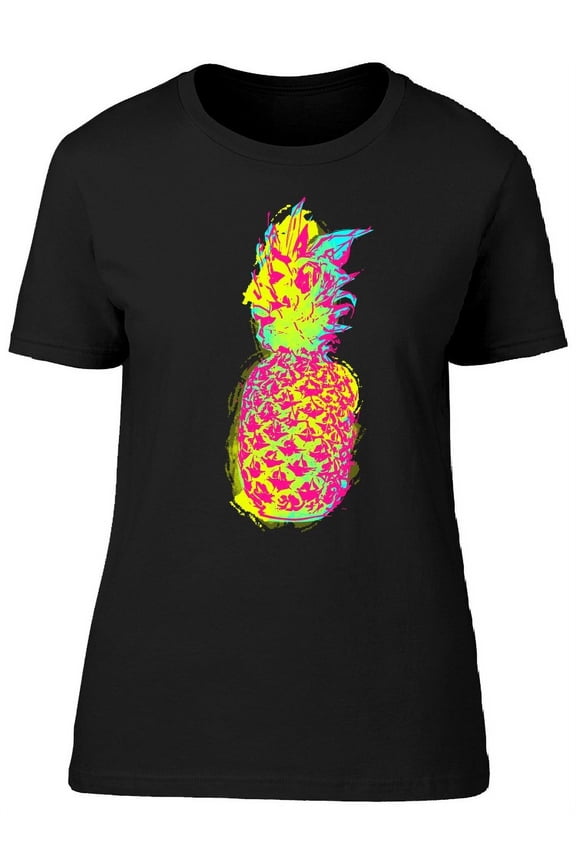 Pineapple Fruit Art T-Shirt Women -Image by Shutterstock, Female XX-Large