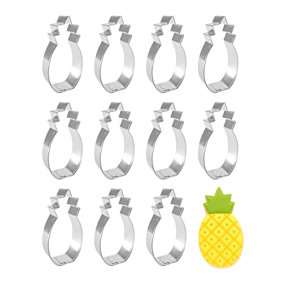 Pineapple Fruit Dozen Cookie Cutters 4 inches/each F1020-W12 - The Cookie Cutter Shop - Tin Plate Steel