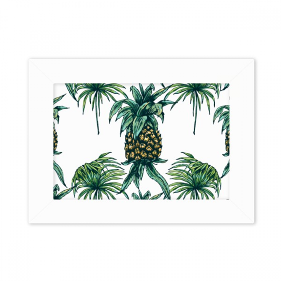 Pineapple Fruit Eat Green Photo Mount Frame Picture Art Painting Desktop 5x7 inch