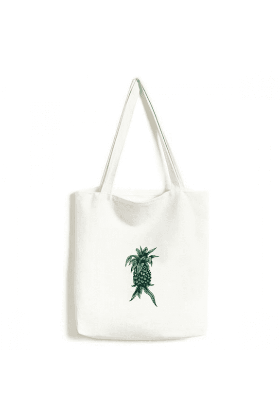 Pineapple Fruit Eat Green Tote Canvas Bag Shopping Satchel Casual Handbag