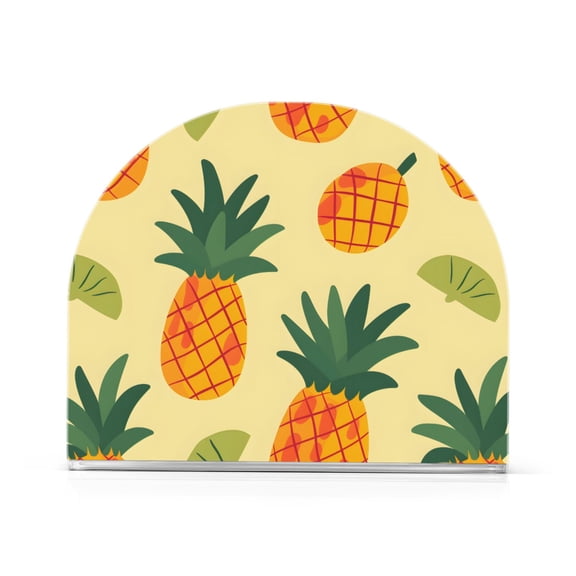 Pineapple Fruit Napkin Holder Acrylic Napkin Dispenser Clear Modern Tabletop for Kitchen Counter