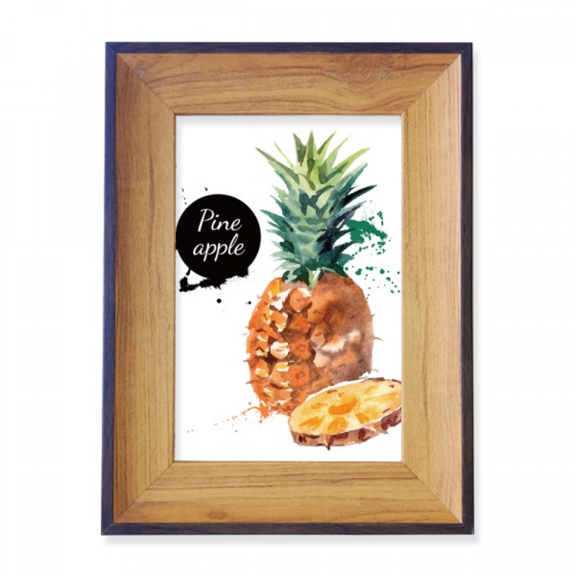 Pineapple Fruit Tasty Healthy Watercolor Photo Frame Exhibition Display Art Desktop Painting