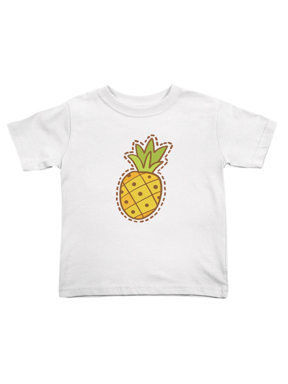 Pineapple Funny Toddler T Shirts for Boys Girls (White, Youth XL)
