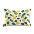 thumbnail image 1 of Pineapple Geometric Pattern Pillowcase King Size 40''x20'' Satin Double-Sided Print Soft Wrinkle Resistant, 1 of 9