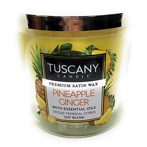 Pineapple Ginger Premium Satin Wax Scented Candle