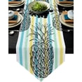 thumbnail image 1 of Pineapple Green Leaves Flowers Plant Table Runner Decorative Tablecloth Long Table Cover for Wedding Party Table Flag Home Decor, 1 of 5