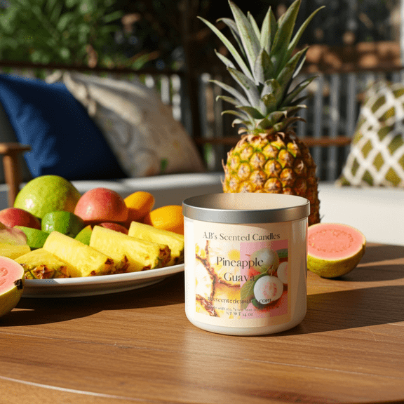 Pineapple Guava 16 oz 3 Wicks Candle