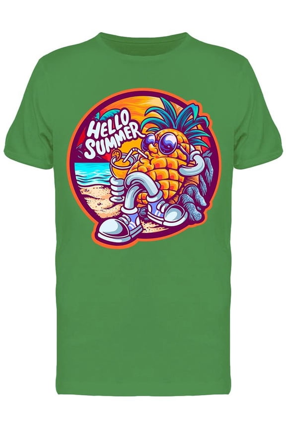 Pineapple Hello Summer Tee Men's -Image by Shutterstock