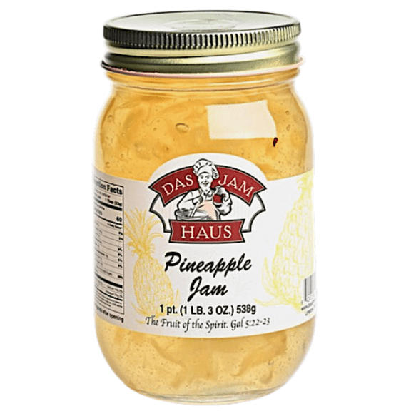 Pineapple Homestyle Southern Gourmet Jam 16 oz Pint Jar, No Artificial Colors or Preservatives