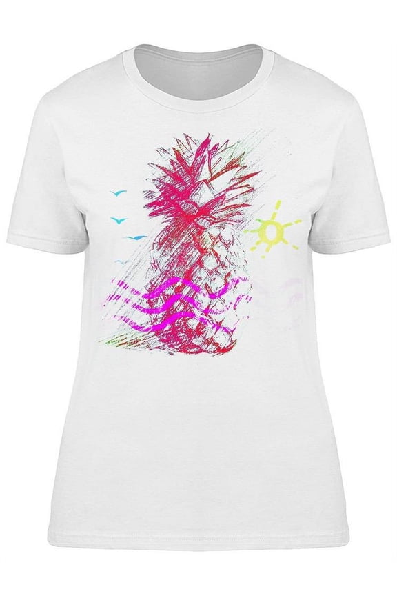 Pineapple In Light Colors T-Shirt Women -Image by Shutterstock, Female Small
