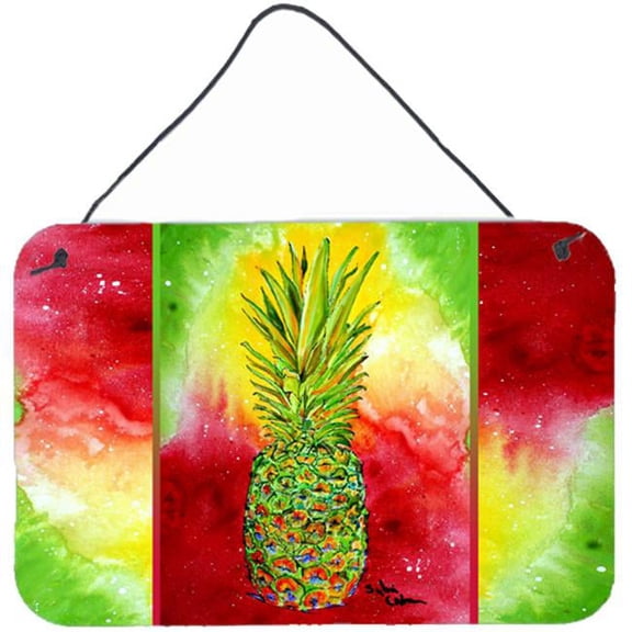 Pineapple Indoor Aluminium Metal Wall Or Door Hanging Prints