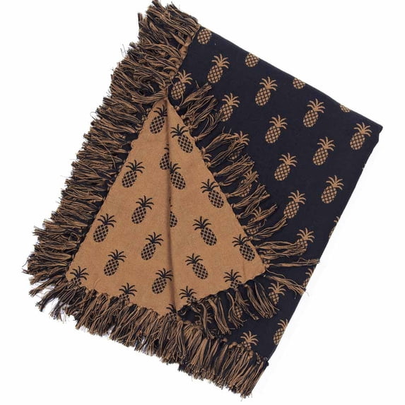 Pineapple Jacquard Afghan - Home Collections by Raghu