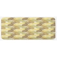 thumbnail image 1 of Pineapple Kitchen Mat, Summer Themed Overlapping Curving Exotic Tropical Pineapples with Lines Print, Plush Decorative Kitchen Mat with Non Slip Backing, 47" X 19", Multicolor, by Ambesonne, 1 of 1