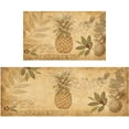 thumbnail image 1 of Pineapple Kitchen Rug Boho Kitchen Mats for Floor 2 Piece, Anti Fatigue Floor Mat for Kitchen, Kitchen Floor Mats for in Front of Sink and Kitchen Matt for Standing for Kitchen Decor 17"X30"+17"X47", 1 of 1