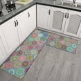 thumbnail image 1 of Pineapple Kitchen Rug Rugs Set of 2 Modern Vintage 47x17 Inch Mat, 1 of 6