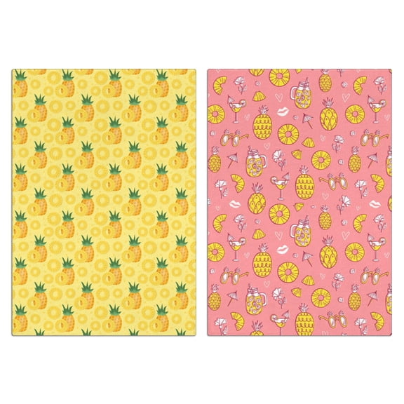 Pineapple Kitchen Towels Set of 2,Ultra Absorbent & Fast Drying Farmhouse Dish Towels 18x26 Inch, Decorative Hand Towels for Kitchen,Bathroom,Cooking,Baking,Housewarming Gift.