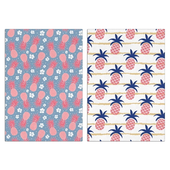 Pineapple Kitchen Towels Set of 2,Ultra Absorbent & Fast Drying Farmhouse Dish Towels 18x26 Inch, Decorative Hand Towels for Kitchen,Bathroom,Cooking,Baking,Housewarming Gift.