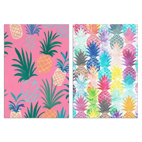 Pineapple Kitchen Towels Set of 2,Ultra Absorbent & Fast Drying Farmhouse Dish Towels 18x26 Inch, Decorative Hand Towels for Kitchen,Bathroom,Cooking,Baking,Housewarming Gift.