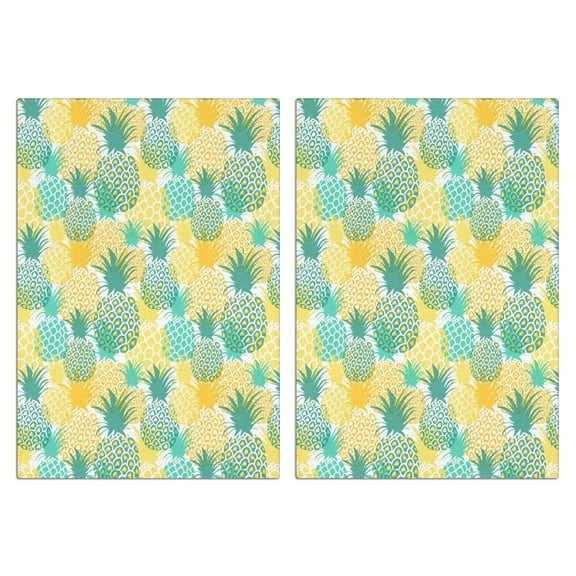 Pineapple Kitchen Towels Set of 2,Ultra Absorbent & Fast Drying Farmhouse Dish Towels 18x26 Inch, Decorative Hand Towels for Kitchen,Bathroom,Cooking,Baking,Housewarming Gift.
