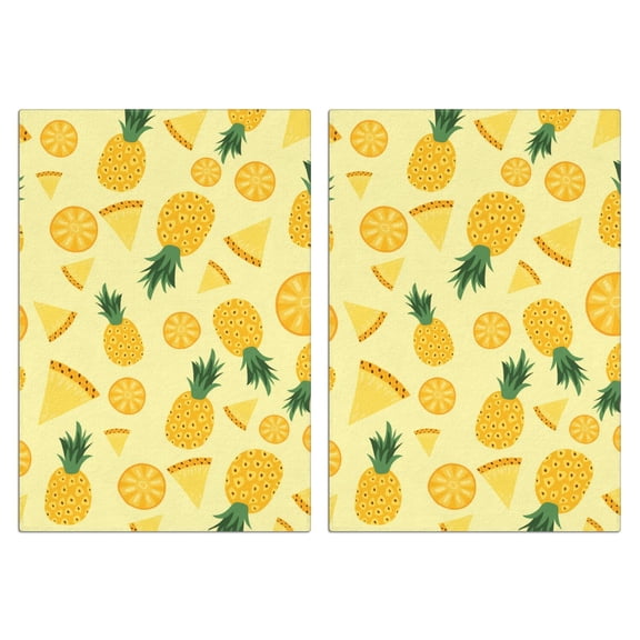 Pineapple Kitchen Towels Set of 2,Ultra Absorbent & Fast Drying Farmhouse Dish Towels 18x26 Inch, Decorative Hand Towels for Kitchen,Bathroom,Cooking,Baking,Housewarming Gift.