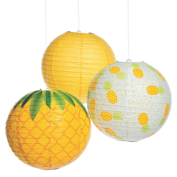 Pineapple Lantern - Party Decor - 3 Pieces