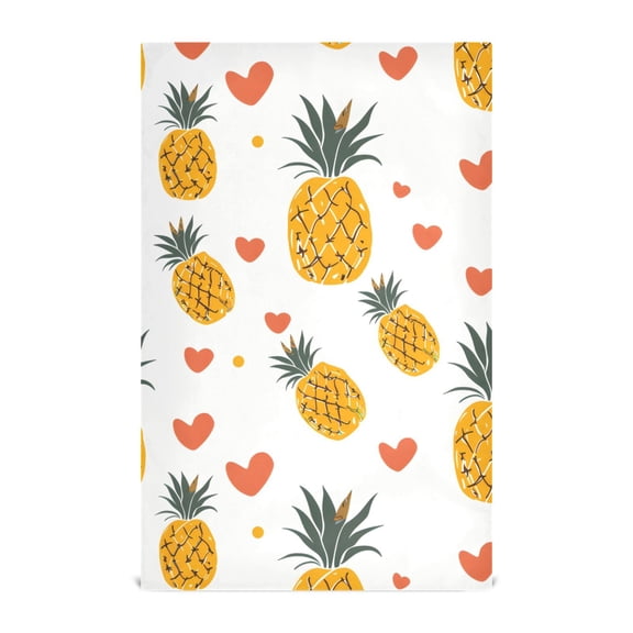 Pineapple Love Kitchen Towels Waffle Weave Decorative Tea Towels Multi Use Dishcloths 28x18in