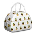 thumbnail image 1 of Pineapple Lover Lunch Bag Women – Cute Fruit Print Lunch Box with Leakproof Lining, Reusable Thermal Tote for Work, Picnic, Fitness, School or Hawaiian Summer Vibes, 1 of 6