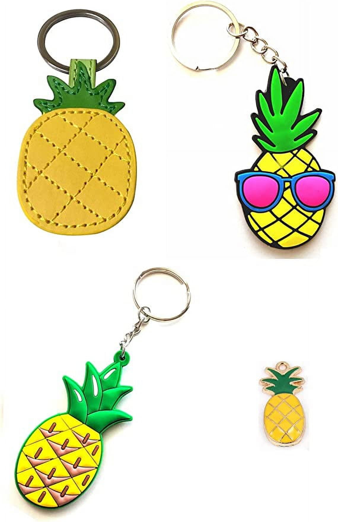 Pineapple Felt Keychain Kawaii Keychain Backpack Accesory