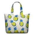 thumbnail image 1 of Pineapple Lover's Travel Tote Bag - Large Capacity Zipper Closure with Interior Organization for Women & Students, 1 of 5